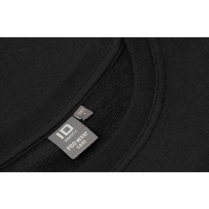 ID PRO Wear CARE 0381 sweatshirt, ubørstet, dame, sort