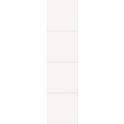 Fibo Colour vådrumspanel med 60 x 60 cm fliselook, 10 x 600 x 2400 mm, denver white high gloss