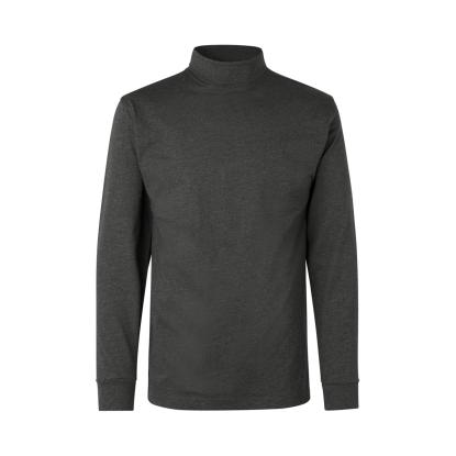 ID T-TIME® 0546 T-shirt med rullekrave, grafit melange
