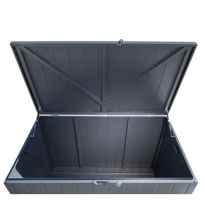 ShelterLogic hyndeboks, stål, antracitgrå,  93 x 79 x 138 cm - 870 liter