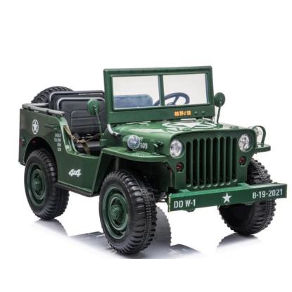 Azeno explorer 4 x 4 militær med 3 sæder, 4 x 24V, grøn