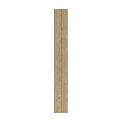I-Wood Basic Original akustikpanel, klar olieret, grå filt og lys kerne, egefiner, 16 x 300 mm 