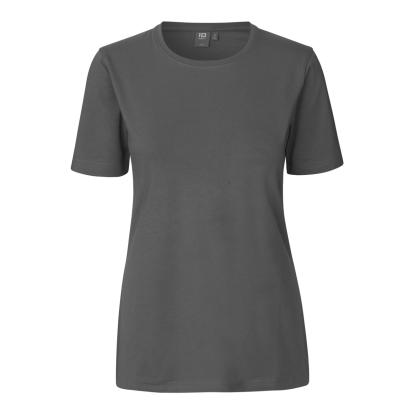 ID 0595 Stretch T-shirt, komfort, dame, silver grey