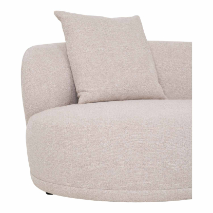 Kingston højrevendt loungesofa med to puder, beige