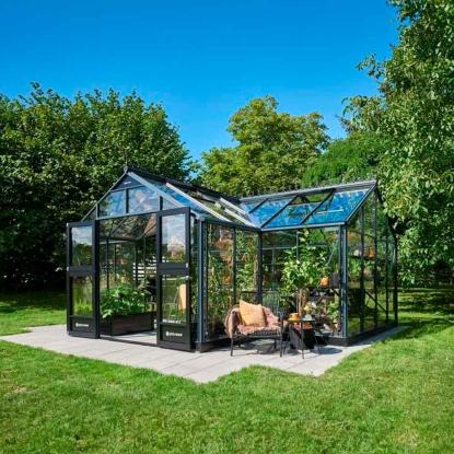 Juliana Orangeri 21,5 m², antracit, 3 mm hærdet glas