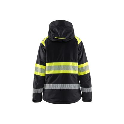 Blåkläder 4470 dame high vis vinterjakke, sort/hi-vis gul