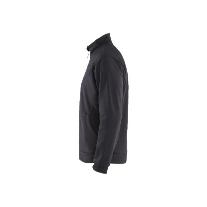 Blåkläder 3362 sweatshirt full zip, mellemgrå/sort