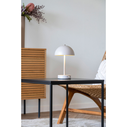 Holt LED bordlampe, genopladelig, H25 cm, sand
