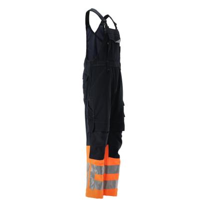 MASCOT SAFE SUPREME Sunderland overall med knælommer, mørk marine/hi-vis orange