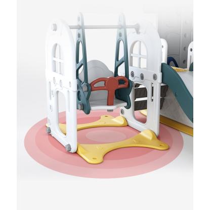 Kids Zone sommerhus legehus med rutsjebane og gynge