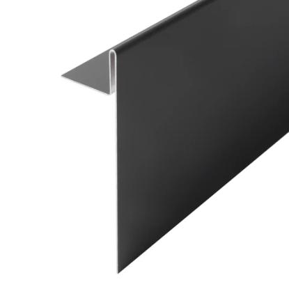 Facadeprofil, lysningsprofil, lodret, antracit - 3 meter