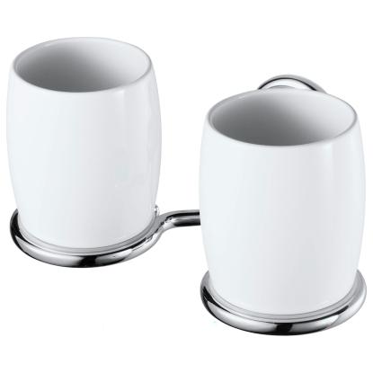 Haceka Allure dobbelt tandkrus, krom