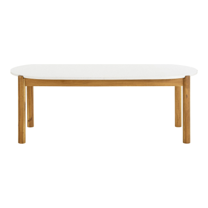 Terracina havebord med terrazzo bordplade, akacie, 95 x 210 cm
