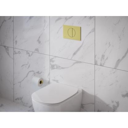 Ideal Standard Oleas mekanisk kontrolplade, brushed gold, 230 x 150 mm