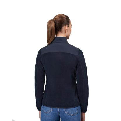ID 0745 Bonded fleecejakke, dame, navy