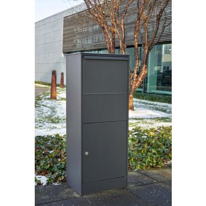 Allux 800 large pakkepostkasse med Ruko lås, antracit