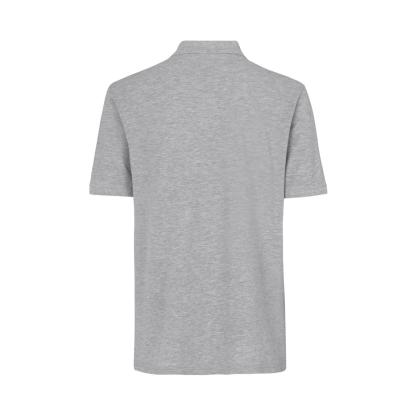 ID 0520 poloshirt, klassisk, grå melange