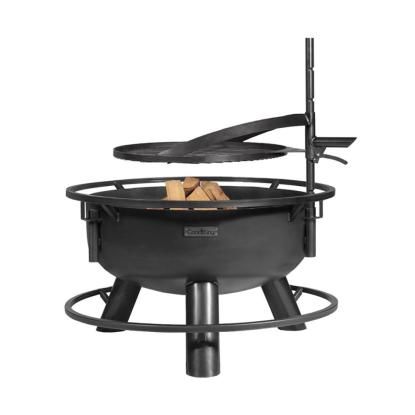 Cook King grillrist med håndtag til Bandito og Montana X bålsted, naturstål, sort, Ø60 cm
