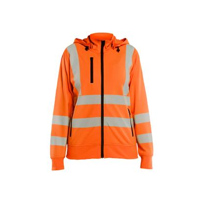 Blåkläder 3574 dame high vis sweatshirt med aftagelig hætte, hi-vis orange