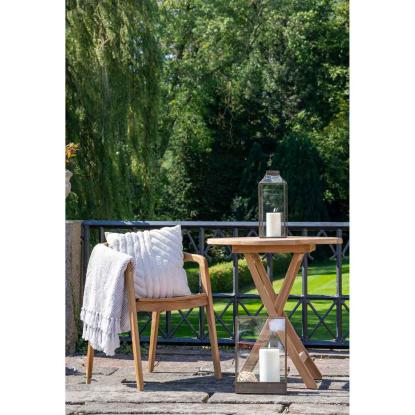 Manali lanterne, metal/glas, antik messing look, 15 x 25 x 36,5 cm