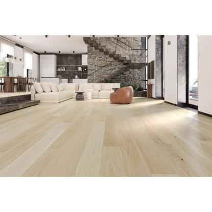 Wallmann Nobel Plank plankegulv, natur hvid matlak, eg, V2
