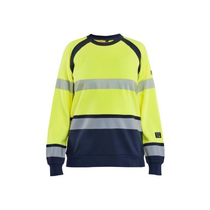 Blåkläder 3454 dame multinorm sweatshirt inherent, hi-vis gul/marineblå