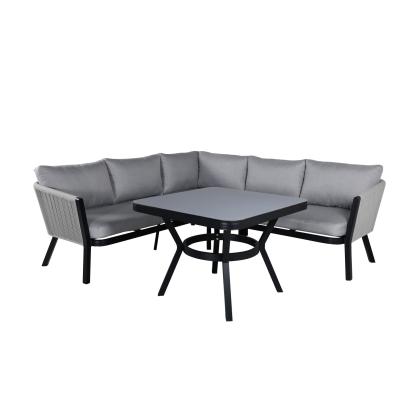 Venture Design Virya hjørnesofasæt, sort/grå