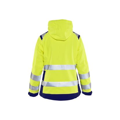 Blåkläder 4904 dame high vis skaljakke, hi-vis gul/marineblå