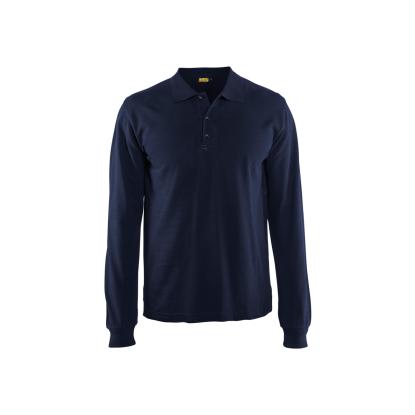 Blåkläder 3388 poloshirt lang ærme, marineblå