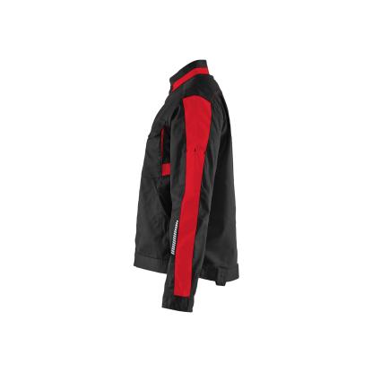 Blåkläder 4443 dame industrijakke stretch, sort/rød