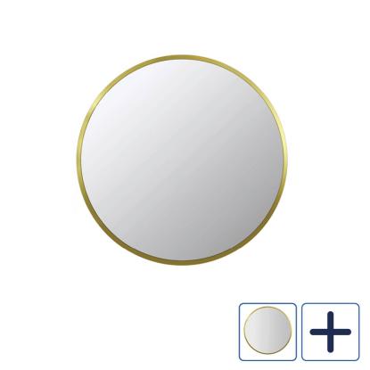 Danbad spejl med 20 mm ramme, messing