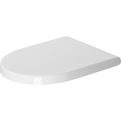 Duravit Starck 3 toiletsæde med softclose og rustfrit stålbeslag, hvid