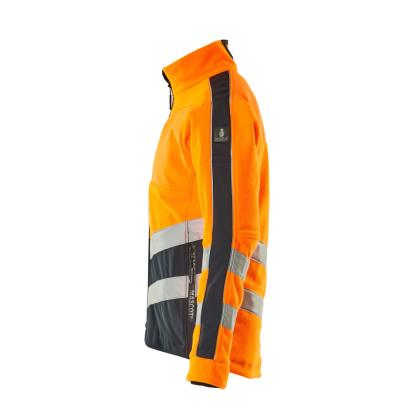 MASCOT SAFE SUPREME Sheffield fleecejakke, hi-vis orange/mørk marine