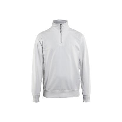 Blåkläder 3369 sweatshirt half zip, hvid