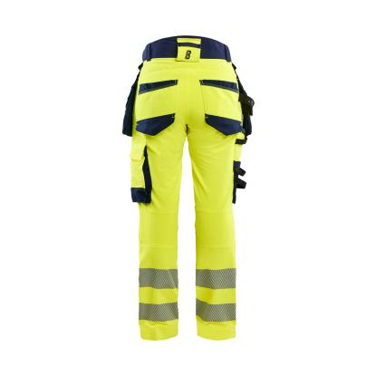 Blåkläder 7022 dame high vis buks 4-vejs stretch, hi-vis gul/marineblå