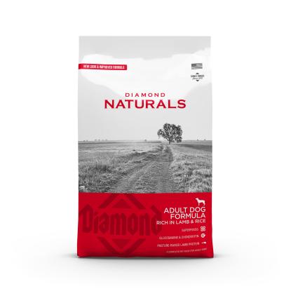 Diamond Naturals hundefoder med lam og ris til voksne hunde - 15 kg
