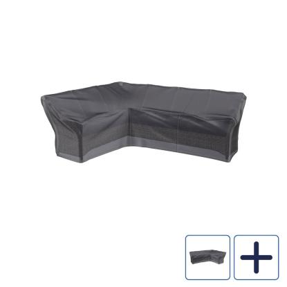 Platinum AeroCover overtræk til hjørnesofa, antracitgrå, 270 x 210 x 85 x 65/90 cm