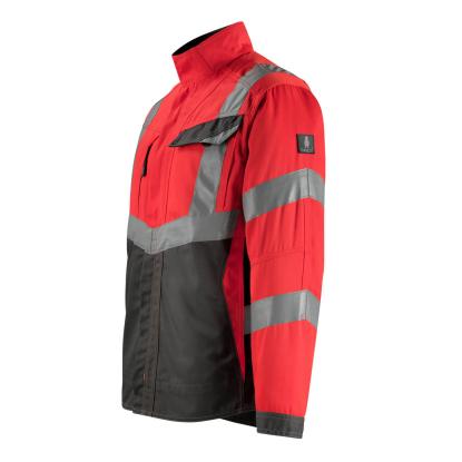 MASCOT SAFE SUPREME Oxford arbejdsjakke, hi-vis rød/mørk antracit