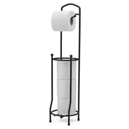 Habo Viola toiletpapirholder, gulvstand, sort