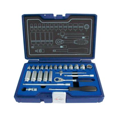 BATO SplineLock topnøglesæt, 1/4", 4-14 mm og 8-13 mm - 24 dele