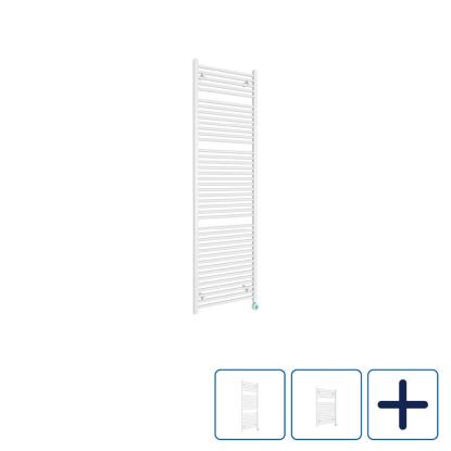 Best Design Senden håndklædetørrer, hvid højglans