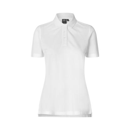 ID Ease 0557 poloshirt, lyocell, dame, hvid