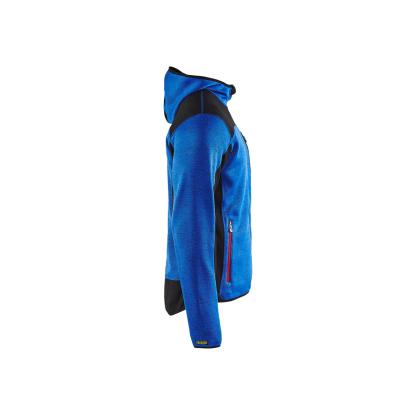Blåkläder 4930 strikket jakke med softshell, koboltblå/sort