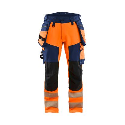 Blåkläder 1122 high vis buks 4-vejs stretch, hi-vis orange/marineblå