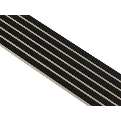 I-Wood Medio+ Original akustikpanel, sortmalet, beige filt og sort kerne, egefiner, 17 x 300 mm