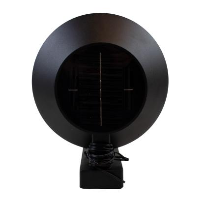 Nordlux Justina LED væglampe med solceller og sensor, sort