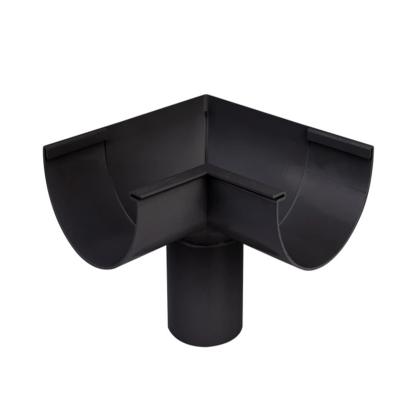 Plastmo indvendig gering med tud, PVC, sort, 90° - nr. 11/Ø90 mm