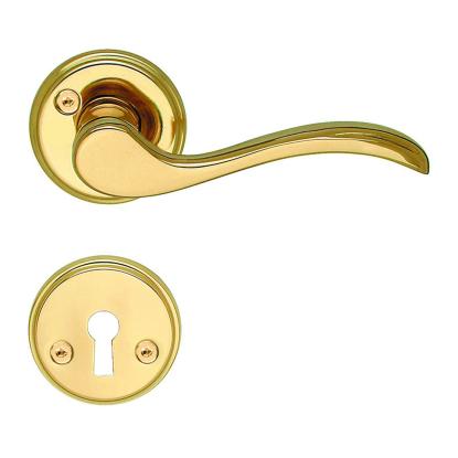 Beslagsboden Spar dørgreb med roset og nøgleskilt, indendørs, 108 mm, poleret messingfinish