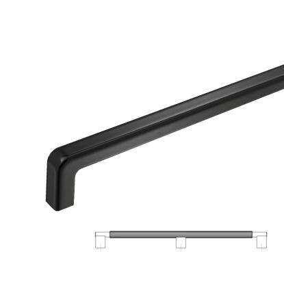 Beslag Design Mango greb, 1088 mm, børstet sort