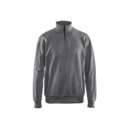 Blåkläder 3369 sweatshirt half zip, grå